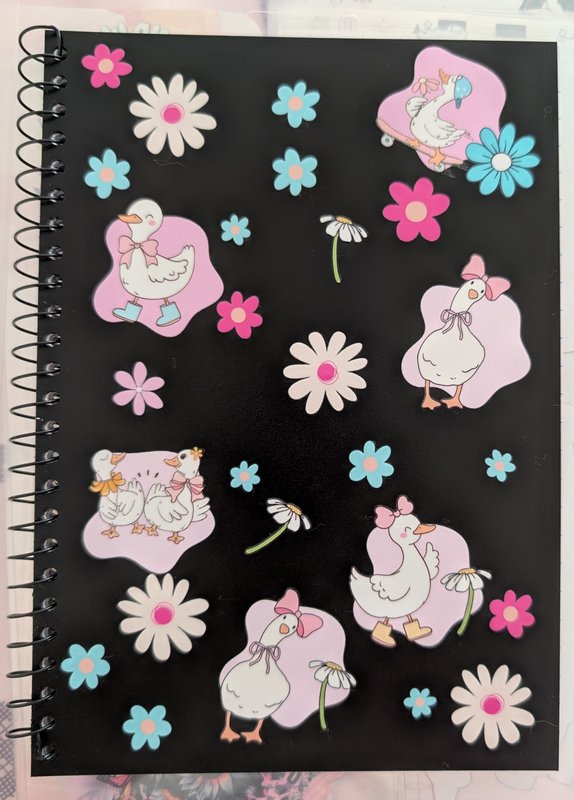 A5 NoteBook - Floral Goose