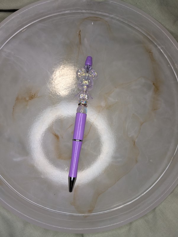 Purple beaded pen