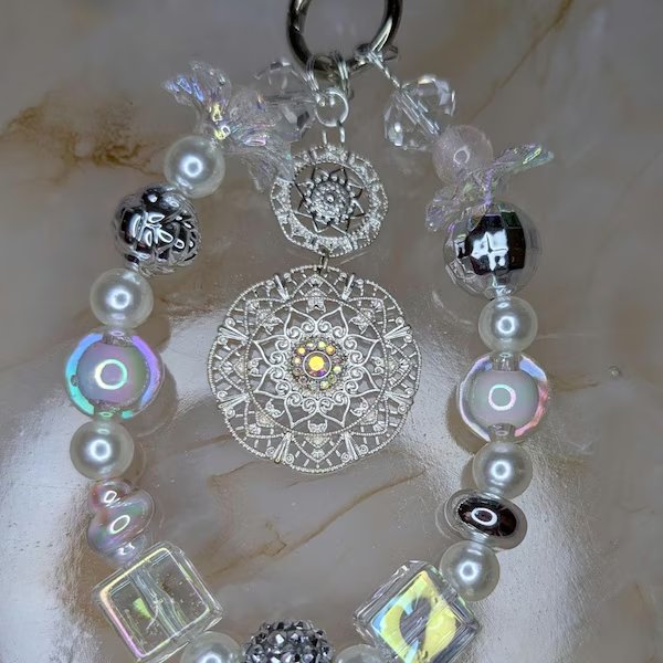 Blue Butterfly Beaded Bracelet