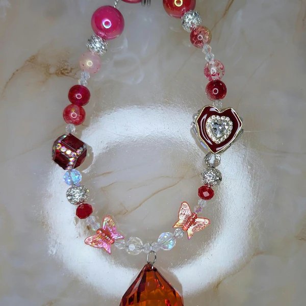 Leopard Print Blue Roses Beaded Pen